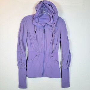 Lululemon Womens Dance Studio Athleisure Jacket Size 4 Purple Yoga Pilates Gym